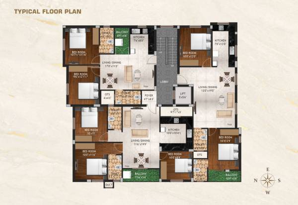  trinity Trinity Cluster Plan from 1st to 3rd Floor