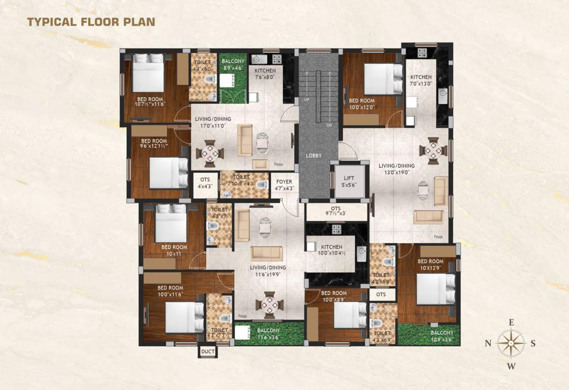  trinity Trinity Cluster Plan from 1st to 3rd Floor