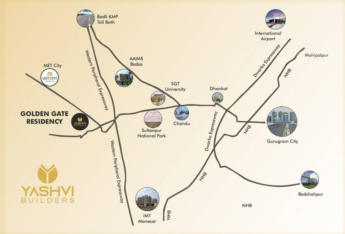  golden gate residency ii Location Plan