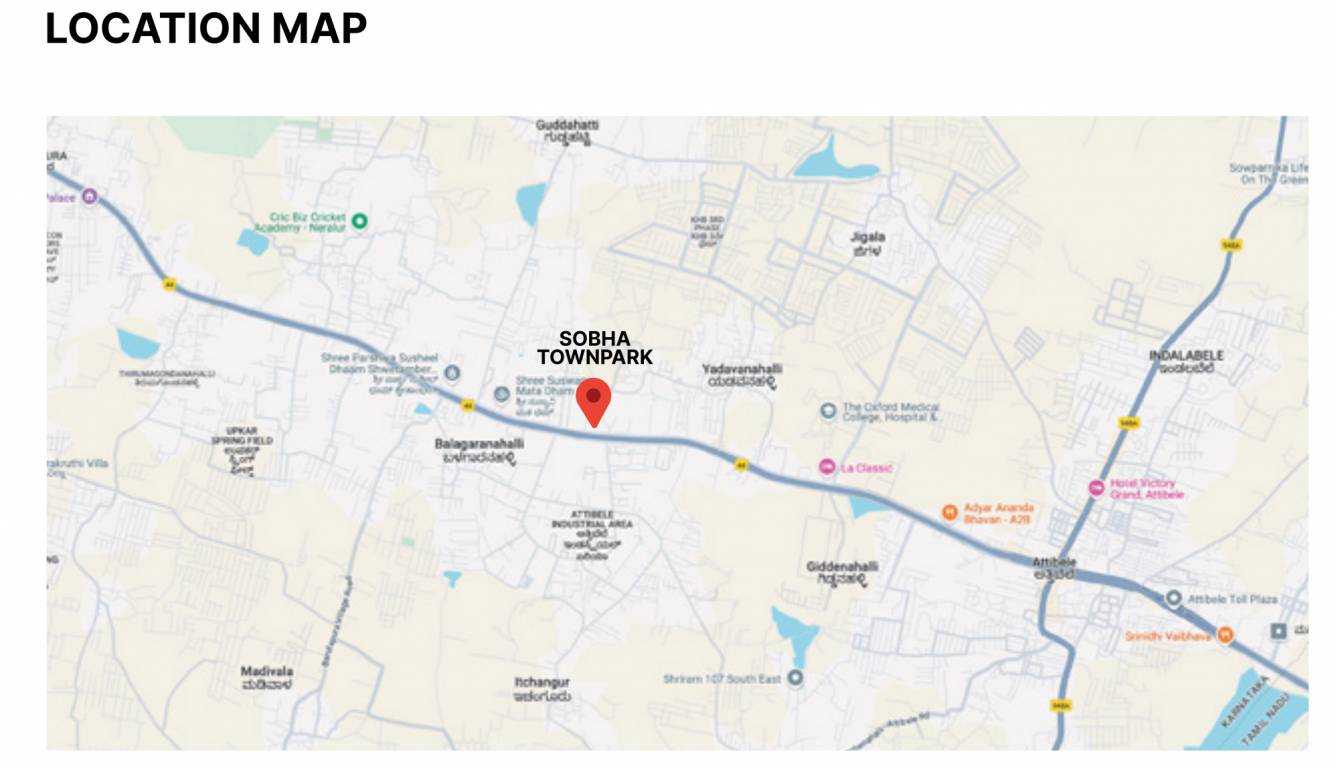  hamptons townpark phase 2 w1 to 3 Location Plan
