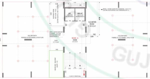  ayodhya-parisar Block A Cluster Plan Ground Floor