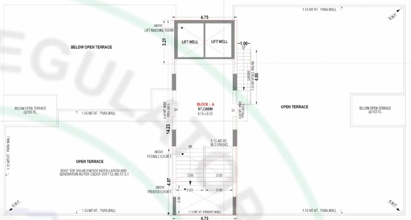  ayodhya parisar Block A Cluster Plan Terrace
