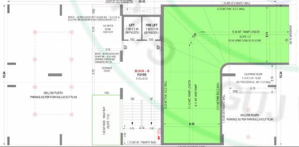  ayodhya-parisar Block B Cluster Plan Ground Floor