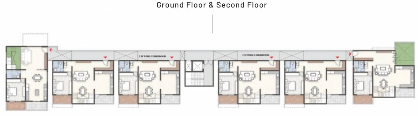  eden 2 Subha Eden 2 Cluster Plan for ground 2nd Floor