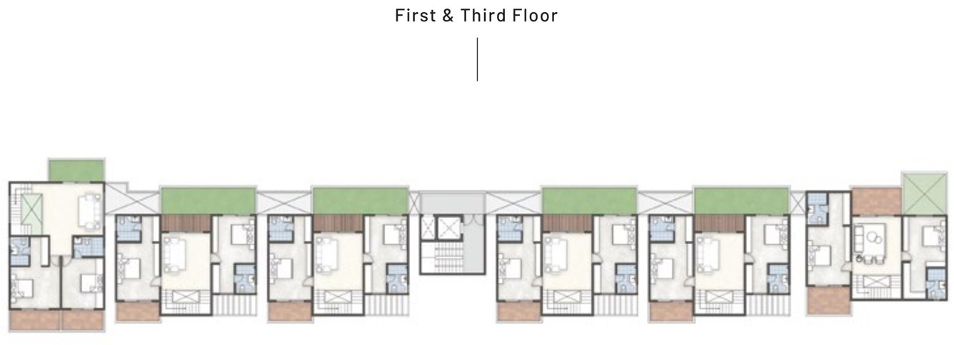  eden 2 Subha Eden 2 Cluster Plan from 1st to 3rd Floor
