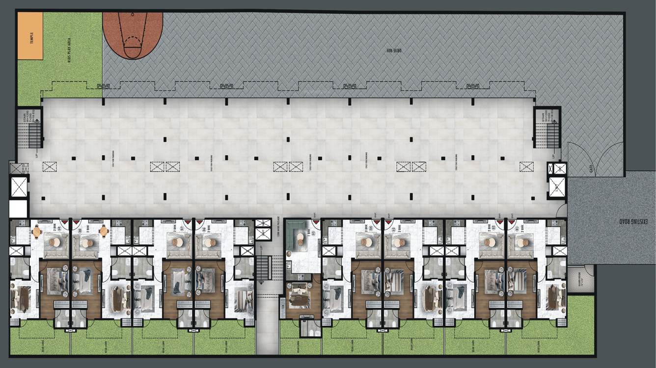  the ultima allure The Ultima Allure Cluster Plan for ground Floor