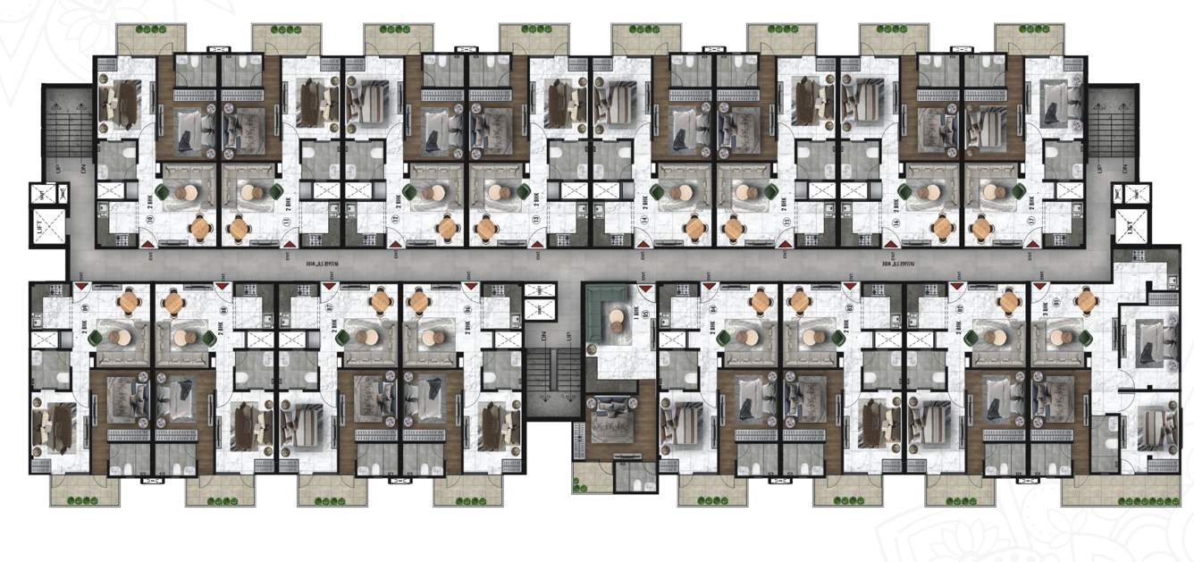  the ultima allure The Ultima Allure Cluster Plan from 1st to 4th Floor