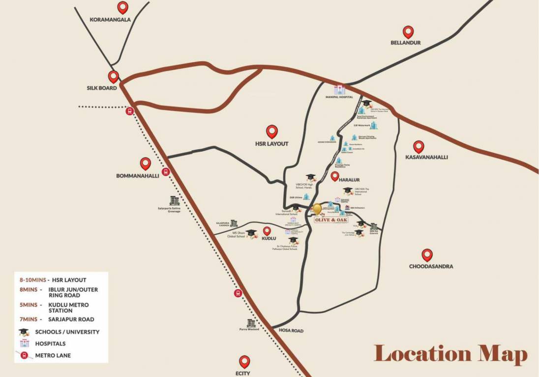  olive and oak Location Plan
