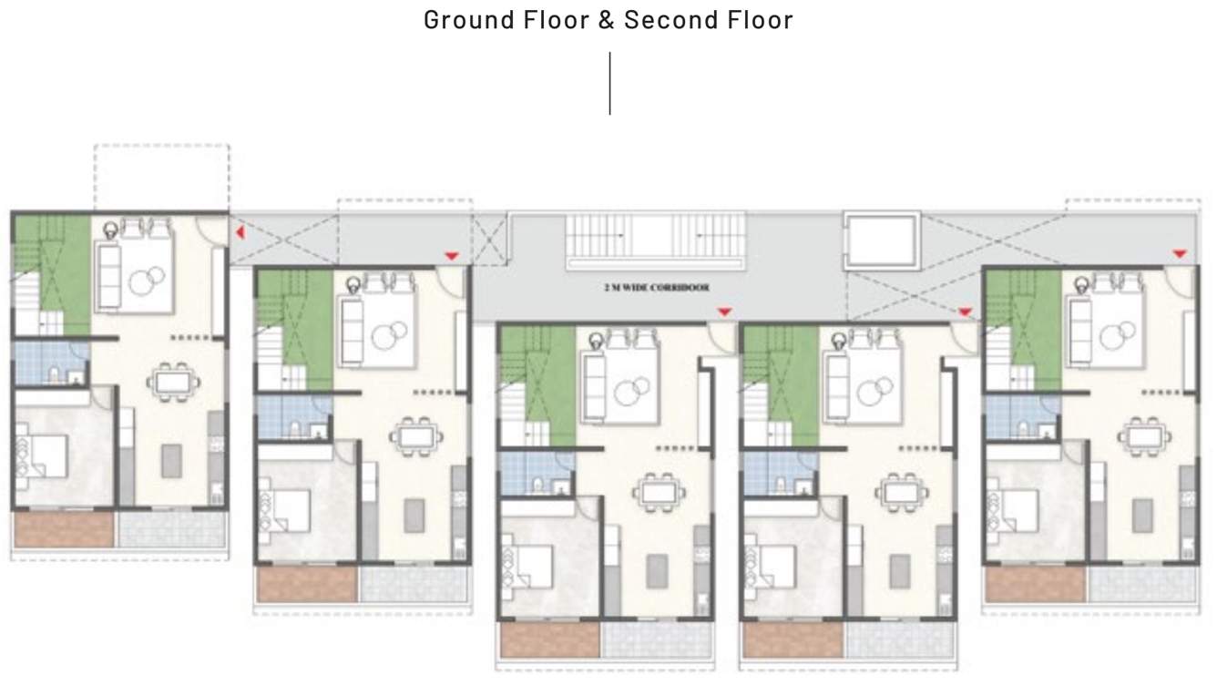  eden 1 Subha Eden   1 Cluster Plan for ground 2nd Floor