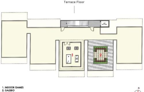  eden-1 Subha Eden - 1 Cluster Plan for terrace Floor