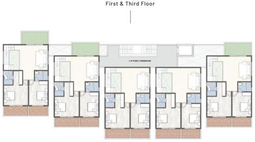  eden-1 Subha Eden - 1 Cluster Plan from 1st to 3rd Floor