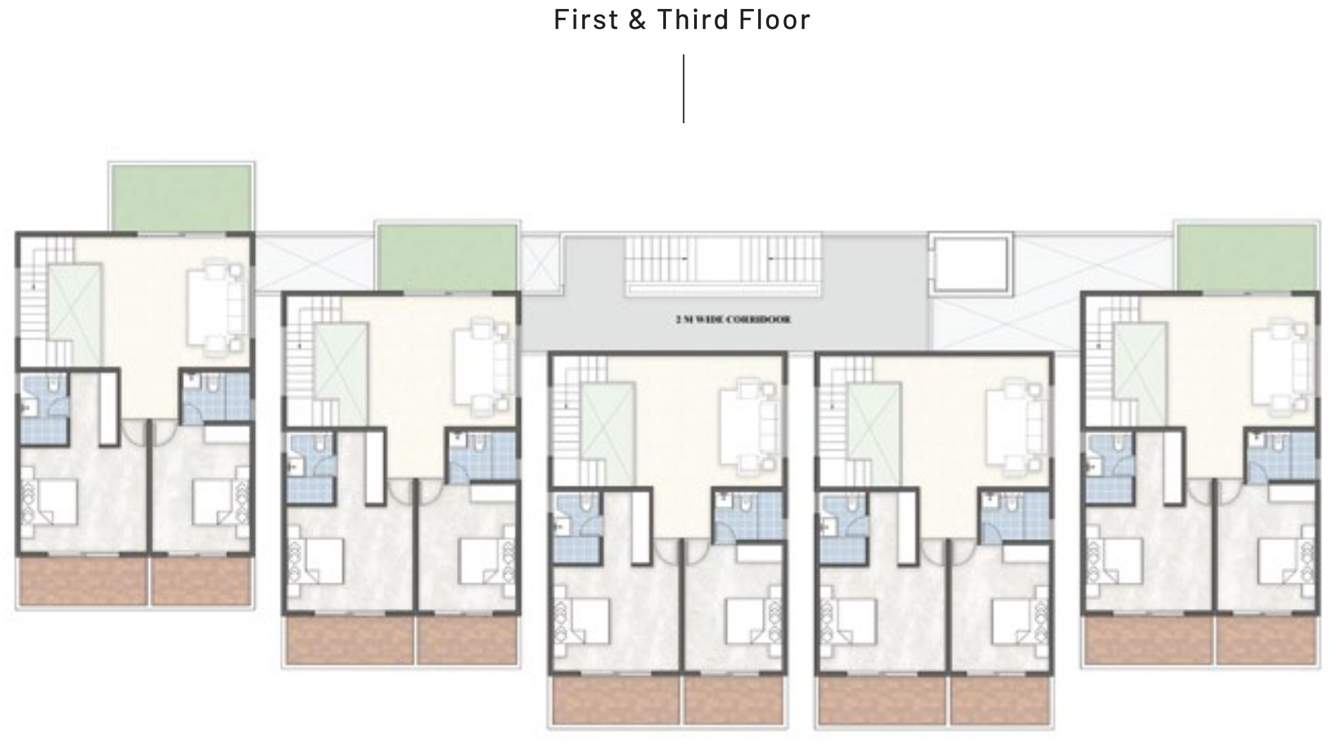  eden 1 Subha Eden   1 Cluster Plan from 1st to 3rd Floor