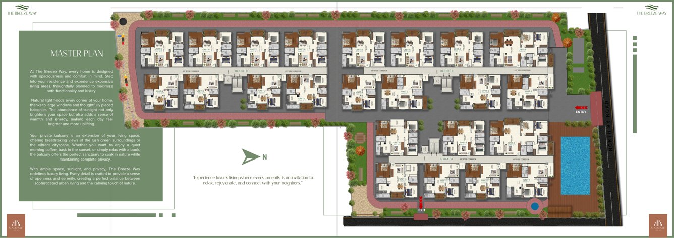  the breeze way The Breeze Way Cluster Plan for Typical Floor