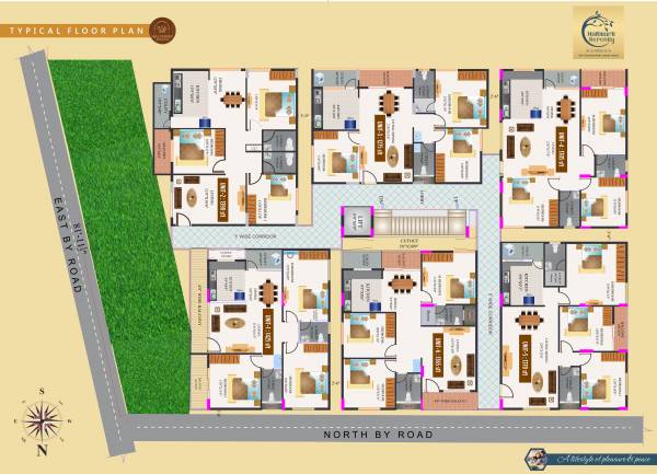  serenity serenity Cluster Plan from 1st to 5th Floor