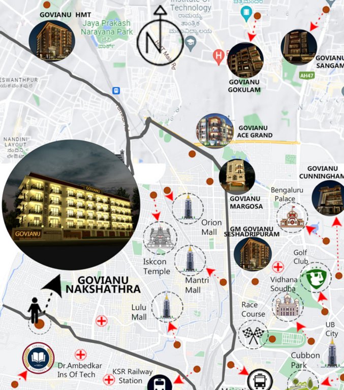  nakshathra Location Plan