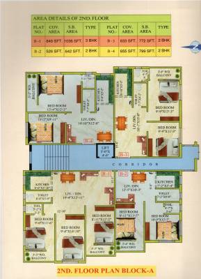  j-h-apartment Block A Cluster Plan for 2nd Floor