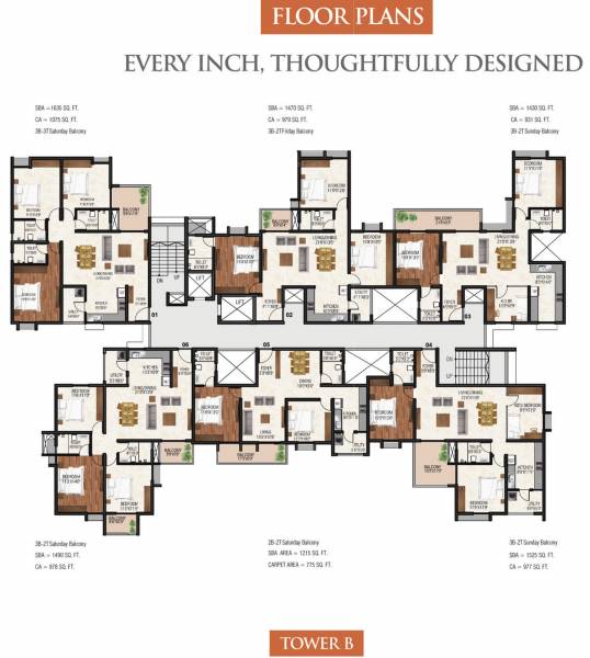  sapphire-spring-phase-1 Tower B Cluster Plan For Typica