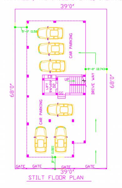  builder-apartment Builder Apartment Cluster Plan from ground to 1st Floor