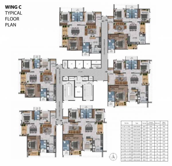  sarang-by-sumadhura-phase-ii Wing C Cluster Plan
