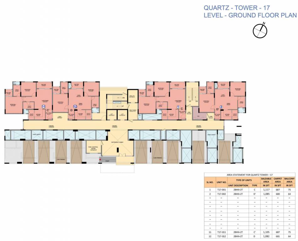  park cubix phase 2 17 Quartz Cluster Plan for ground Floor