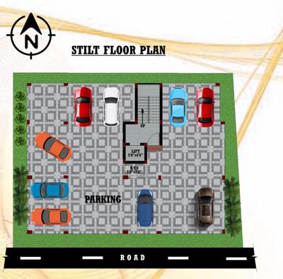  homes-apartment Homes Apartment Cluster Plan from ground to 1st Floor