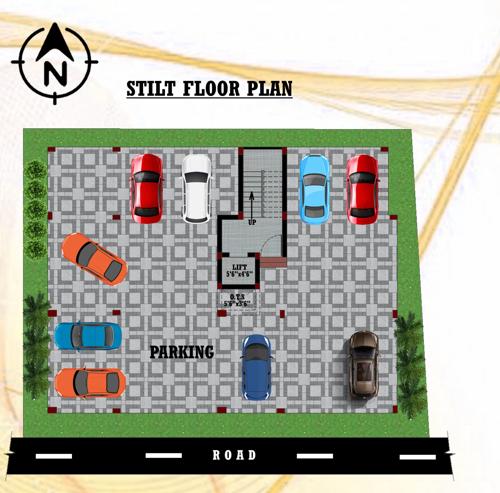  homes-apartment Homes Apartment Cluster Plan from ground to 1st Floor