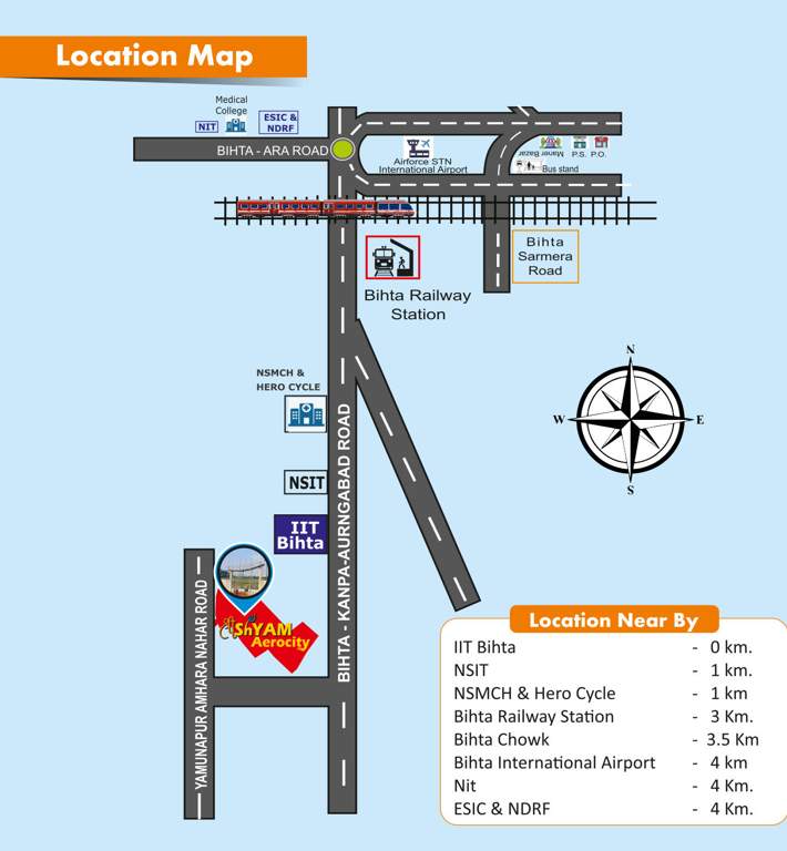  shrishyam aerocity Location Plan