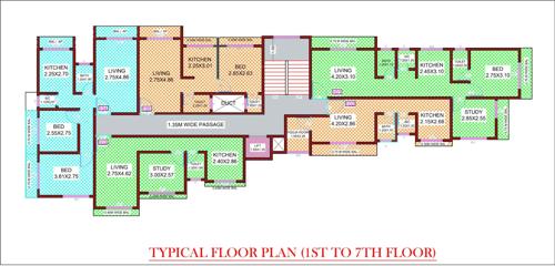 yashashree-heights Yashashree Heights Cluster Plan from 1st to 7th Floor