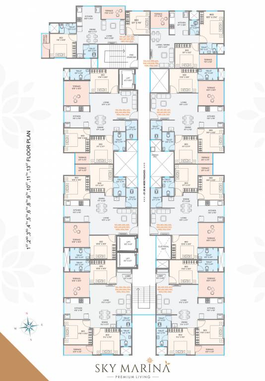  sky marina Sky Marina Cluster Plan