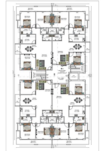  lotus-tower Lotus Tower Cluster Plan from 1st to 3rd Floor