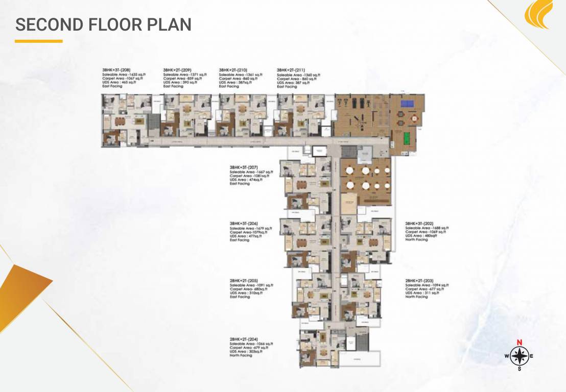 astra Astra Block 1 Cluster Plan for 2nd Floor