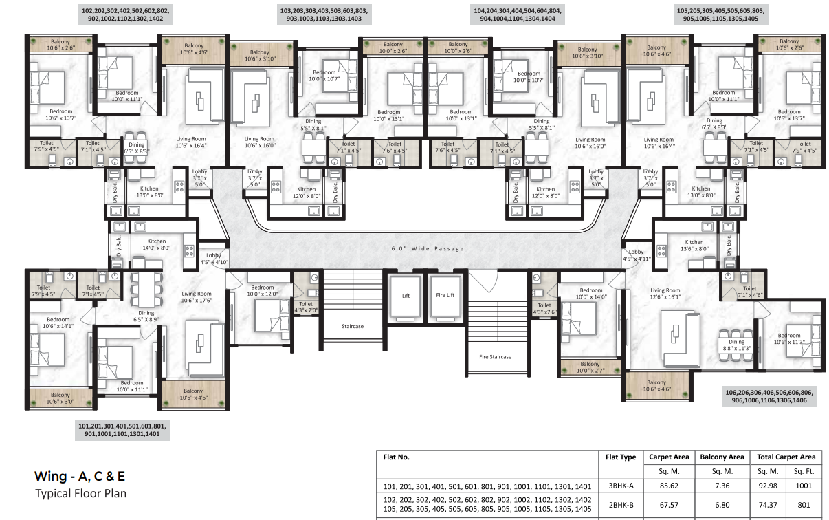  itrend vesta Building C And Building E  Cluster Plan
