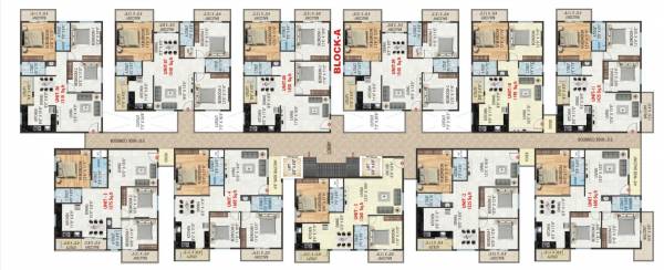  s-l-v-spring-meadows Block - A Cluster Plan for typical Floor