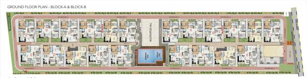  s-l-v-spring-meadows Block - B Cluster Plan for ground Floor
