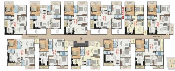  s-l-v-spring-meadows Block - B Cluster Plan for typical Floor