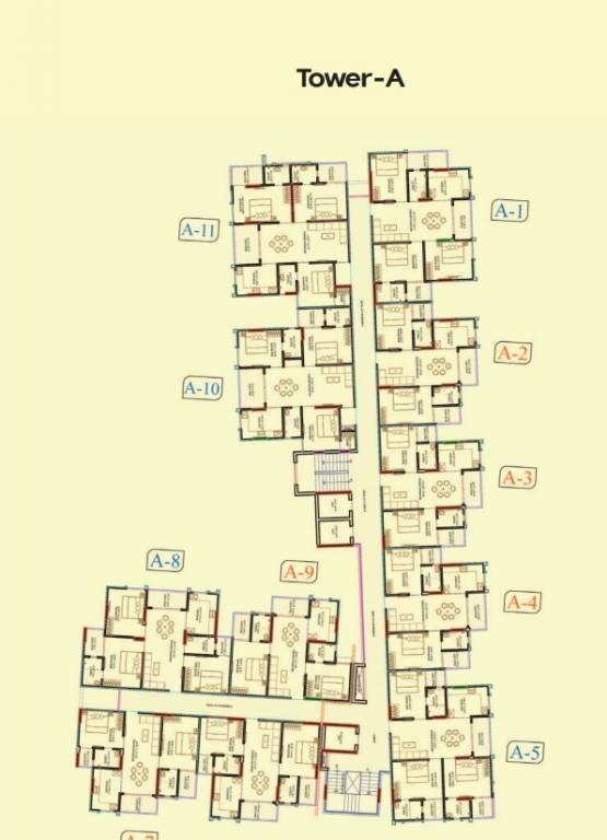  the aura Tower A Cluster Plan