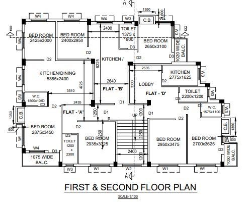  lakshmi-apartment Lakshmi Apartment Cluster Plan