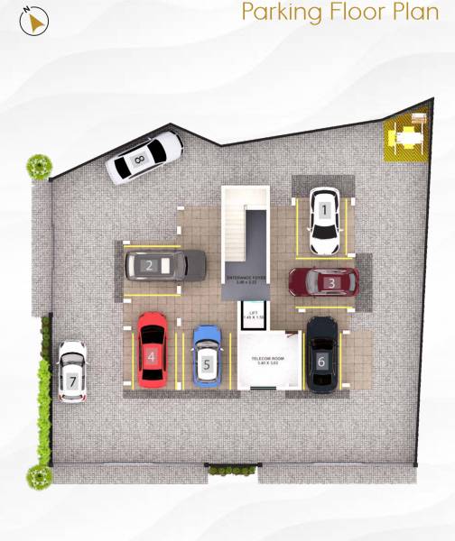  anandi-greens Anandi Greens Cluster Plan for ground parking Floor