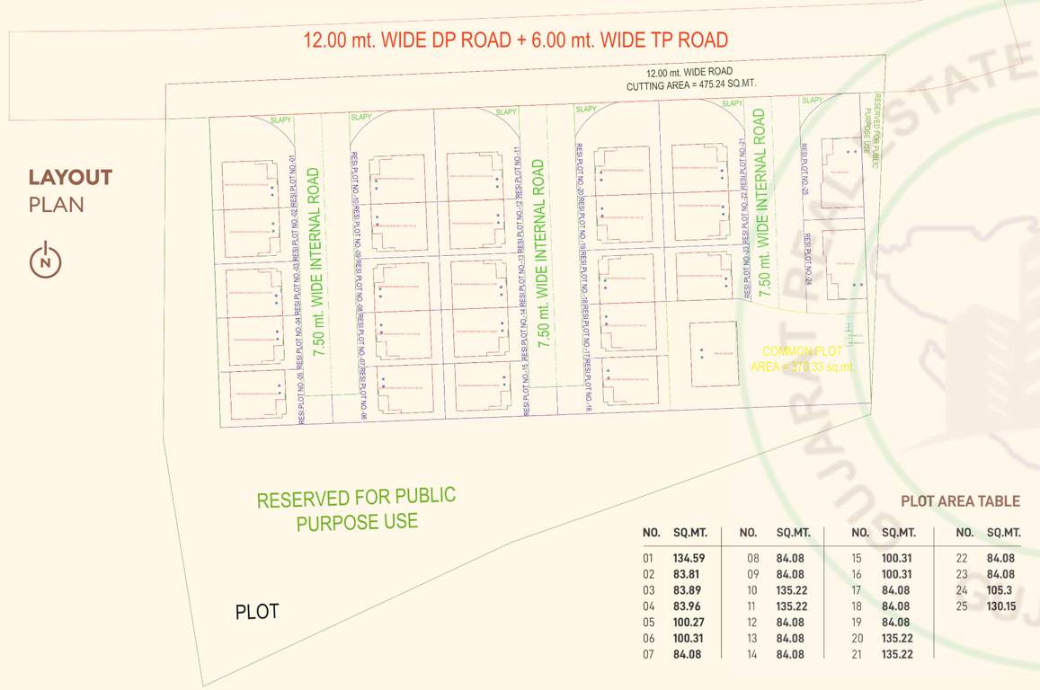  shiv bungalows Layout Plan