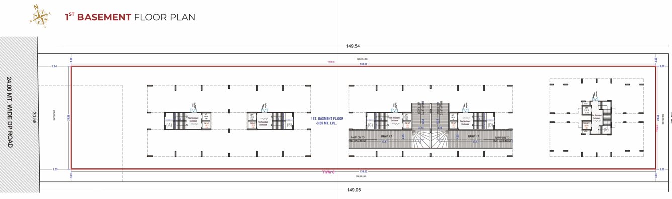 skyline Skyline Block A Cluster Plan from 1st to 14th Floor