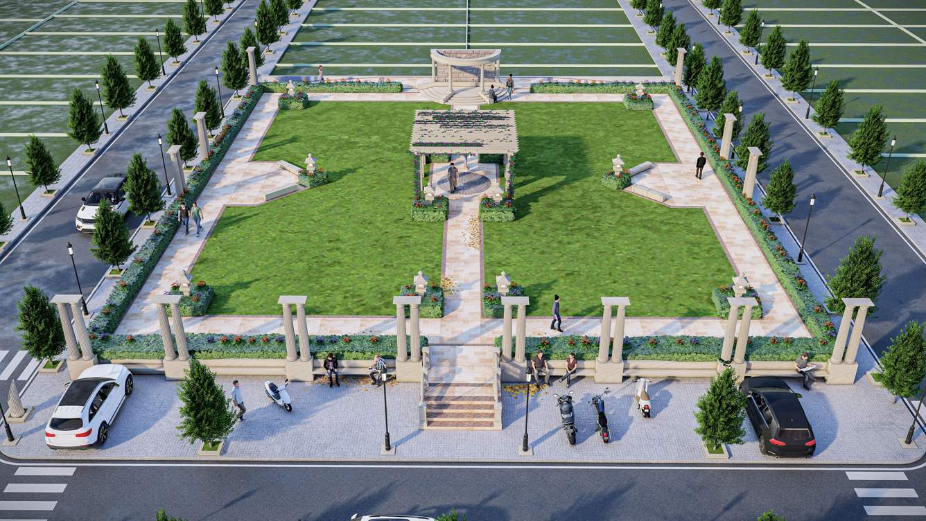  rajadhiraj city Landscape Garden and Tree Planting