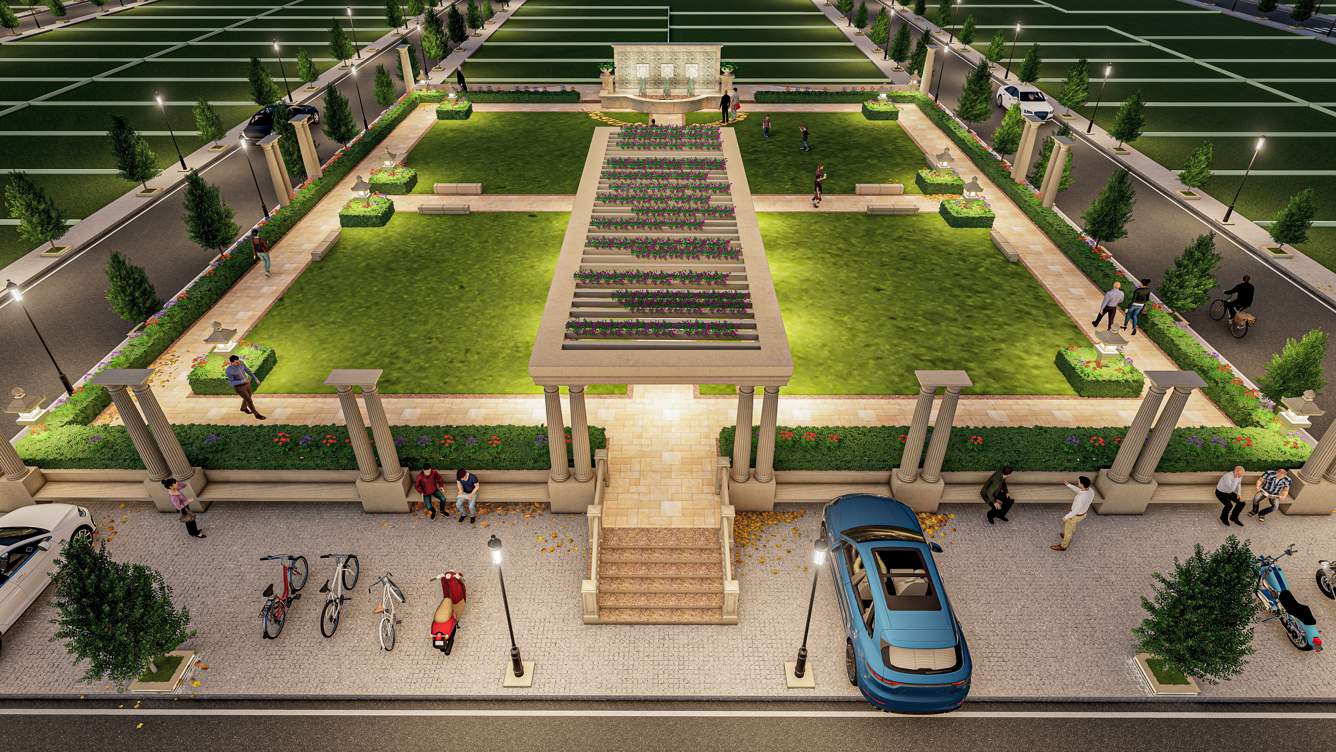  rajadhiraj city Landscape Garden and Tree Planting