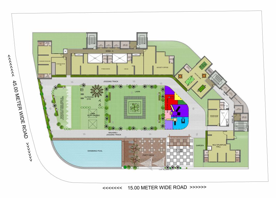  satyam surya manhattan Wing A and Wing B Cluster Plan