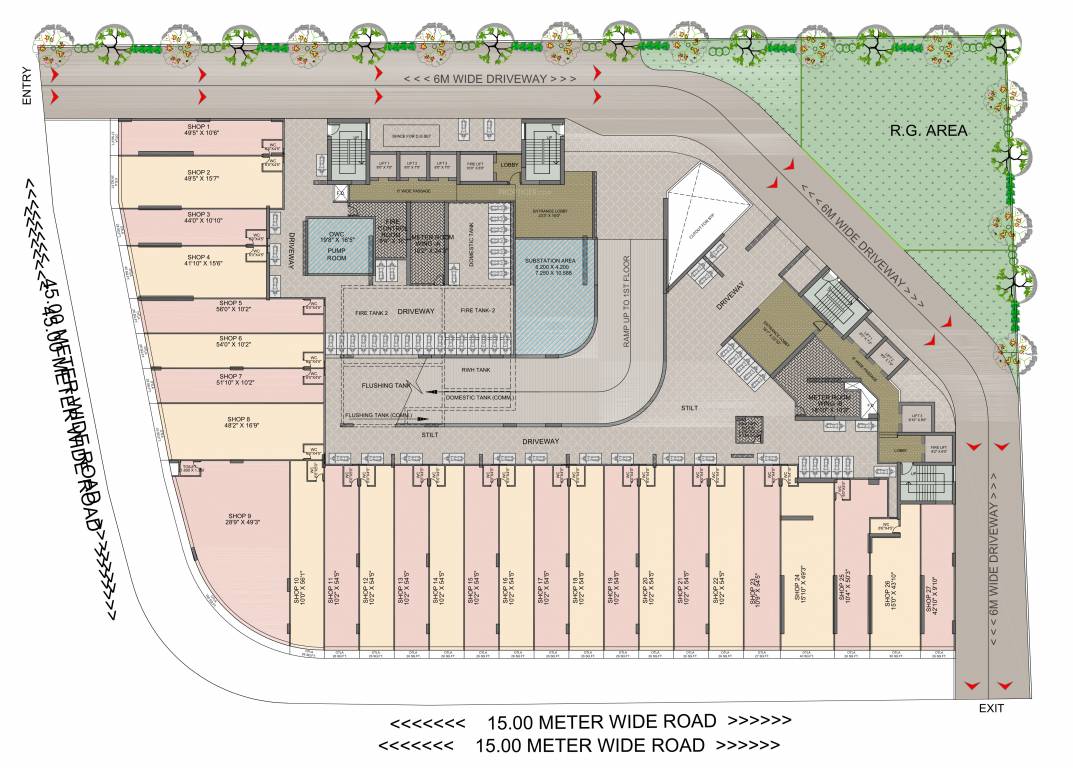  satyam surya manhattan Wing A and Wing B Cluster Plan