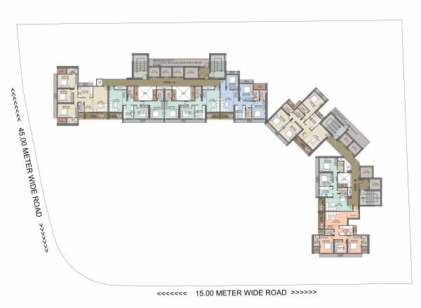  satyam-surya-manhattan Wing A and Wing B Cluster Plan
