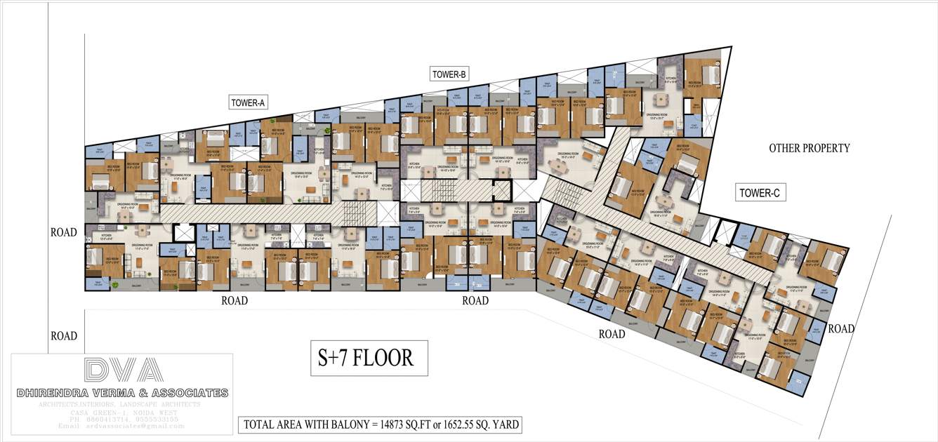 provica dream valley 2 Tower A Cluster Plan from 1st to 7th Floor