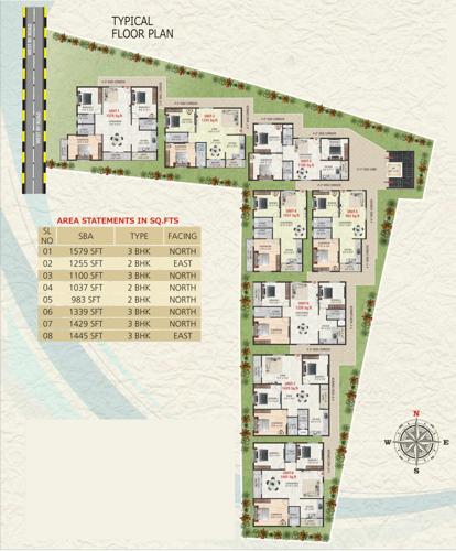 royal-residency Royal Residency Cluster Plan from 1st to 4th Floor