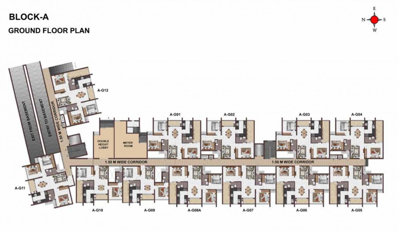  celest Block A Cluster Plan for ground Floor