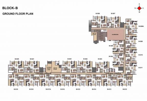 Block B Cluster Plan for ground Floor celest Block B Cluster Plan for ground Floor