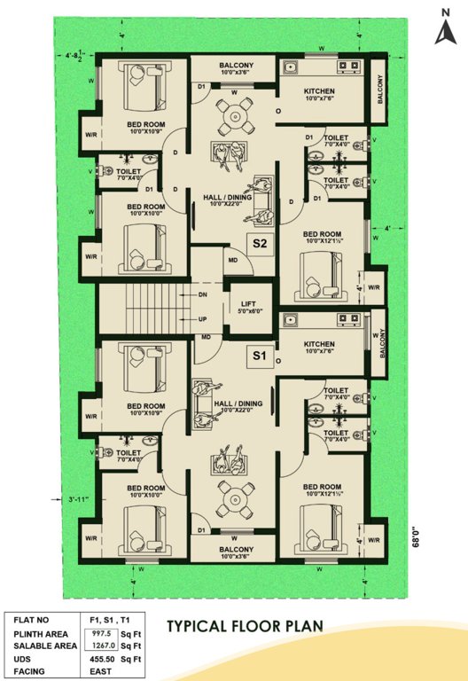  royal tower Royal Tower Cluster Plan from 1st to 3rd Floor